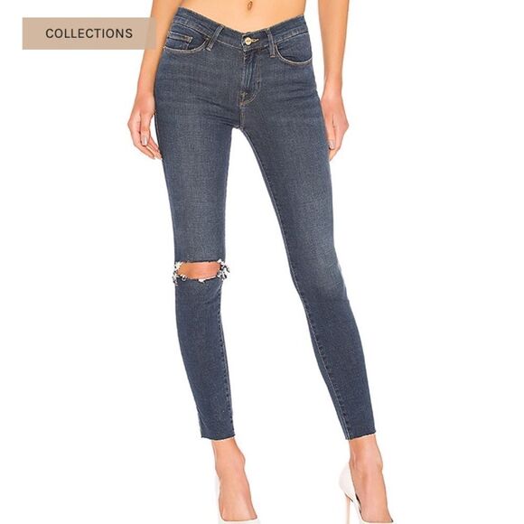 Frame Denim Le Skinny De Jeanne in Jolie (27) - Picture 1 of 11
